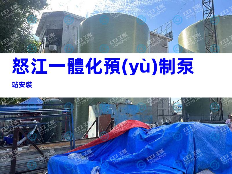 怒江一體化預(yù)制泵站安裝