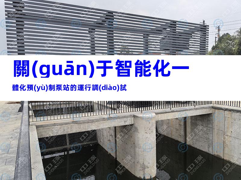 關(guān)于智能化一體化預(yù)制泵站的運行調(diào)試